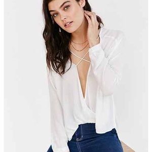 Silence and noise white blouse